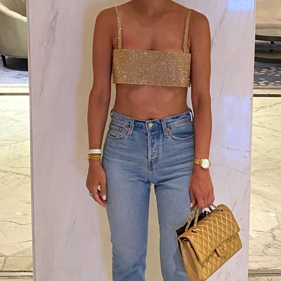 GOLD SPARKLY NUE TOP - Picture 3 of 10